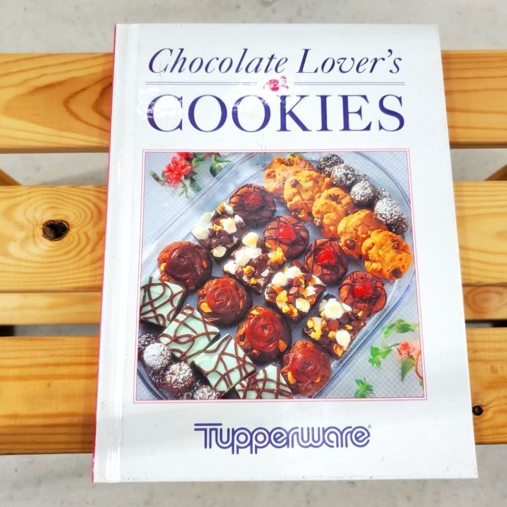 Tupperware Chocolate Lover's Cookies Hardcover Cookbook Baking Recipe Book